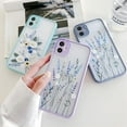 thumbnail image 5 of for iPhone Case,Cute Flower Pattern Soft Matte Touch Camera Lens Protection Soft Shockproof Phone Case (Grey,iPhone 12 Pro), 5 of 5