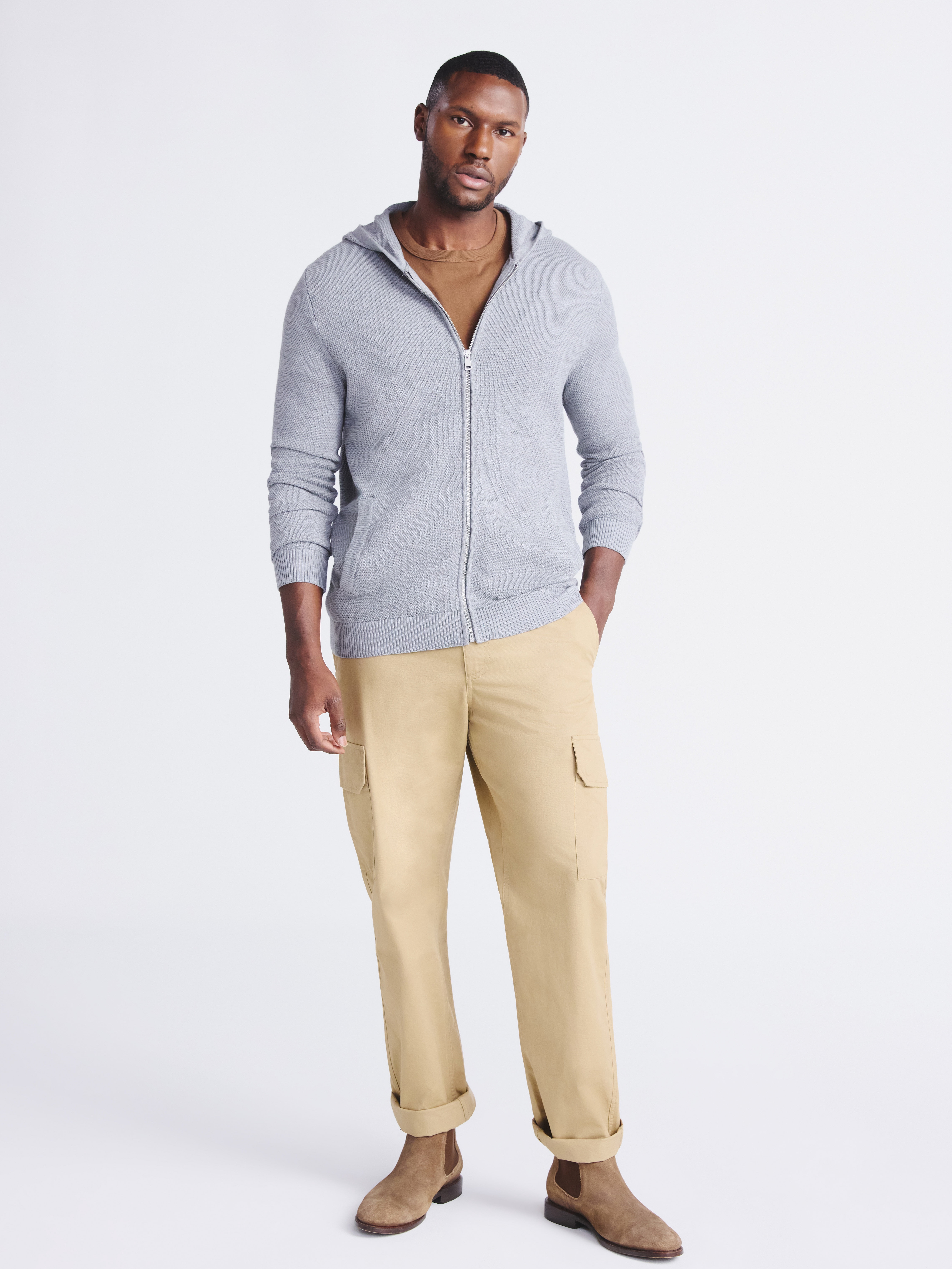 Free Assembly Men's Hoodie Sweater with Long Sleeves, Sizes S-3XL