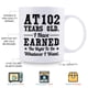 thumbnail image 5 of Taza de café Aiyaya para regalo de 102 cumpleaños, 325 ml, cerámica, 5 of 6