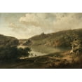 thumbnail image 2 of Doughty, Thomas 14x11 White Modern Wood Framed Museum Art Print Titled - View of a Lake, 2 of 4