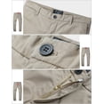 thumbnail image 4 of Pantalones a juego, ajustados, casuales, para hombre, color albaricoque, talla 32, 4 of 5