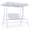 White, variant on ELLEGNT Adjustable Canopy Kids Swing – 2-Seater Outdoor Porch Lounge Chair for Patio, White