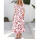 thumbnail image 5 of Vestido casual BTFBM para mujer con cuello cuadrado y manga abullonada, 5 of 9