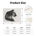thumbnail image 2 of Lsque Double Exposure Cat Forest Print Wall Art – Decorative Picture for Living Room, Bedroom, and Office (Horizontal), 2 of 6