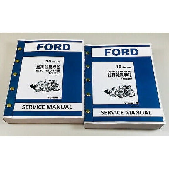 Ford Tractor 2610 3610 4110 4610 5610 6610 6710 7610 7710 Service Shop Manual