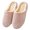 Pink 2, variant on KYAIGUO Women Men Cotton Slippers House Shoes Plush Lined Shoes Non-slip Comfortable Shoes