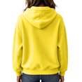 thumbnail image 4 of Women's Pullover Hoodie Cozy Streetwear Sweatshirt with Drawstring Hood Kangaroo Pocket Relaxed Fit Hoodies, L, 4 of 5