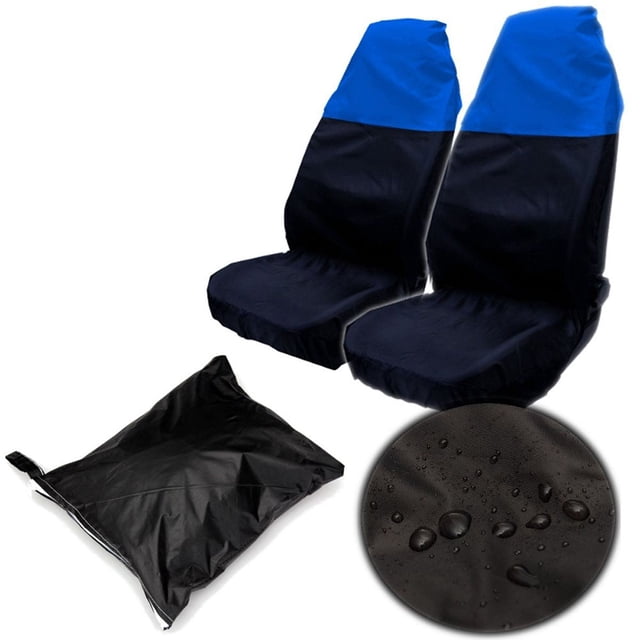 GAXIRE 2Ud Cubierta De Asiento En Nylon Negro Compatible Con Suv Pickup Y Carga