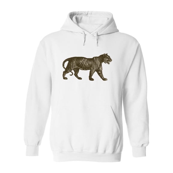Tiger - Vintage Engraved   Hoodie Men -Image by Shutterstock, Male x-Large
