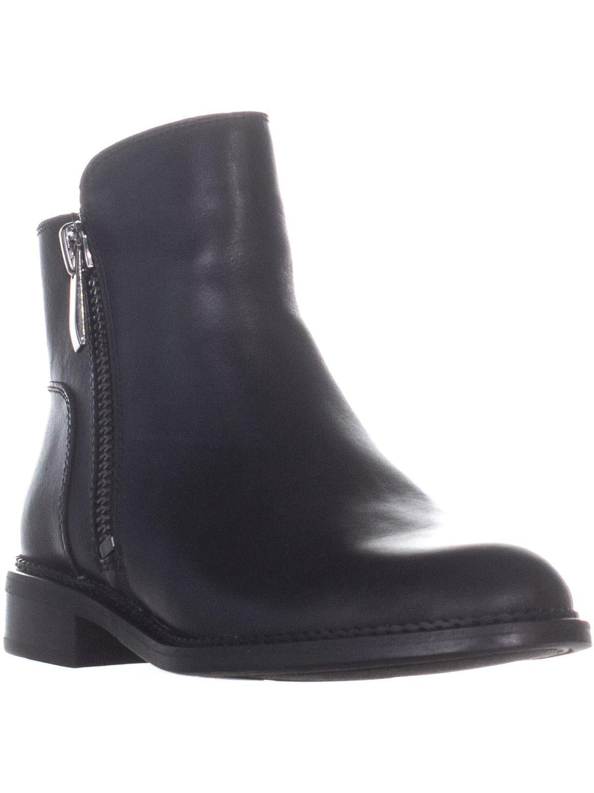 franco sarto harmona leather double side zip bootie