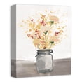 thumbnail image 2 of Creative Products Floral Mason Jar 11 x 14 Canvas Wall Art, 2 of 5