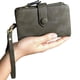 thumbnail image 5 of Apuakthei - Cartera pequeña de piel plegable para mujer, con ranuras para tarjetas, ventana de identificación, monedero con cremallera, 5 of 6