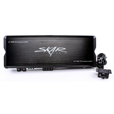 Skar Audio LP-1000.1Dv2 2000-Watt Monoblock Class D MOSFET Amplifier with Remote Level Control