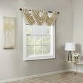 thumbnail image 2 of SunSmart Cassius Marble Jacquard Rod Pocket Valance Embellished Trim in Gold, 46"x38", 2 of 5