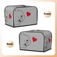 thumbnail image 3 of Honeii Animal Bulldog1 Print 2 slice Toaster Cover, Two Slice Toaster Dust-proof Cover For Kitchen Small Appliance and Fingerprint Protection, 3 of 7
