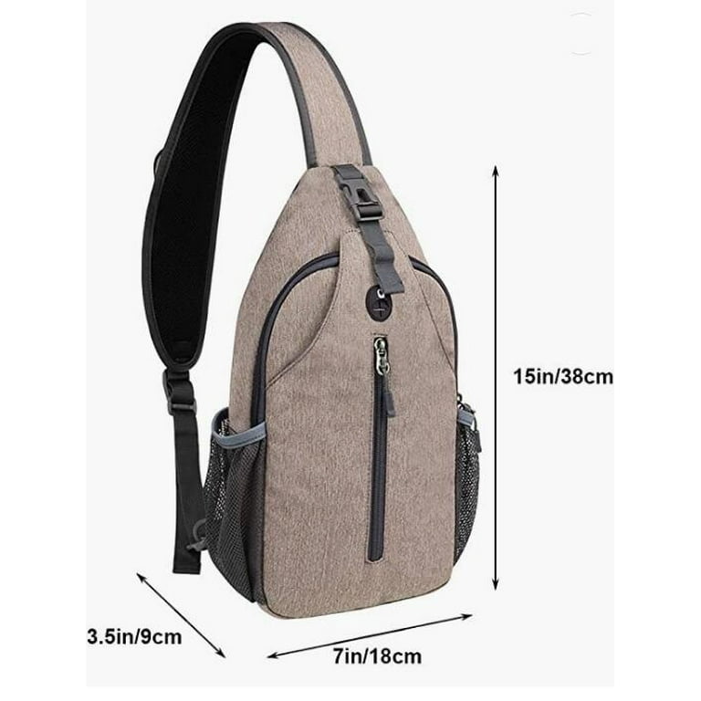  Long Keeper Mini Sling Bag - Men Women Small Waterproof Crossbody  Bag Casual Phone Chest Bag for Travelling Hiking (Black #2)