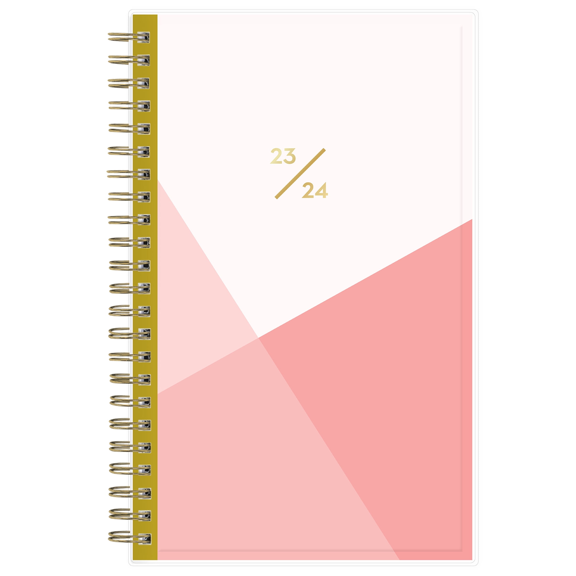 20232024 Weekly Monthly Planner, 5x8, Blue Sky, Cali Pink