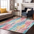 thumbnail image 7 of Addison Rugs Mayfield Premium Machine Washable Transitional Stripes White Rectangle Rug, 10' X 14' Machine Washable Transitional Stripes White Oversized Sherpa Throw Blanket, 7 of 7