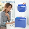 thumbnail image 6 of Acrylic File Organizer Clear Hanging File Organizer Box Portable Acrylic Magazine Holder with Handle for Desk Home Office, 6 of 10