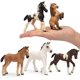 thumbnail image 3 of Juego de muñecos de animales Toymany Horse, 3-4 pulgadas, 6 unidades para niños, 3 of 9