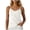 White(New&Fashion), variant on ZHYou No Boundrie Camisole Tops for Women V Neck Spaghetti Strap Wrap Front Ruched Loose Fit Casual Summer Tank Tops White Size S
