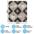 thumbnail image 2 of Elegant neutral quatrefoil pattern Dishwasher Magnet Cover Decorative Sticker for Home Cabinet Kitchen 23" x26", 2 of 5