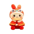 thumbnail image 1 of Poupée du Nouvel An Mignonne Rabbit Rouge Poupée Pulsh Jouets Jouet en Peluche 20cm/8 Po Cadeaux pour Garçons et Filles Nouvel An, 1 of 14