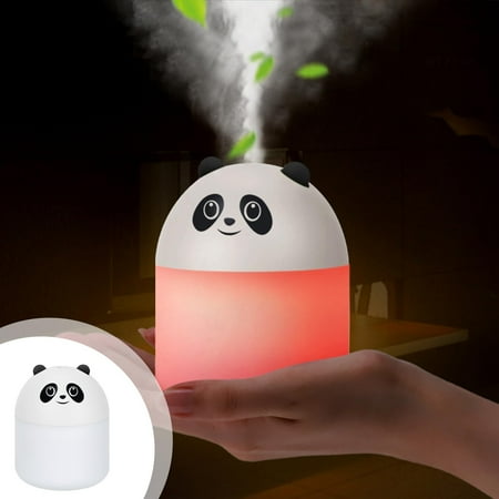 

Humidifier for Home Auto-Shut Off Humidifier For Household 250ml/5.28oz Water Tank Panda Silent Spray With USB Night Light Home Office Desktop