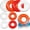 Red Series, variant on 8 Pcs Inflatable Pool Floats 28 Inches Swim Tube Bulk for Adults Swimming Ring Pool Floaties for Beach Party Decorations Women and Men River Lake Summer Vacation Holiday