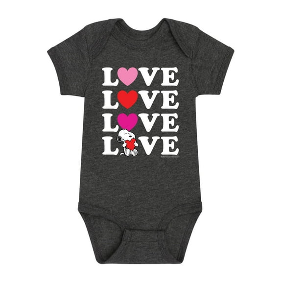 Peanuts - Snoopy Love Stacked - Infant One Piece