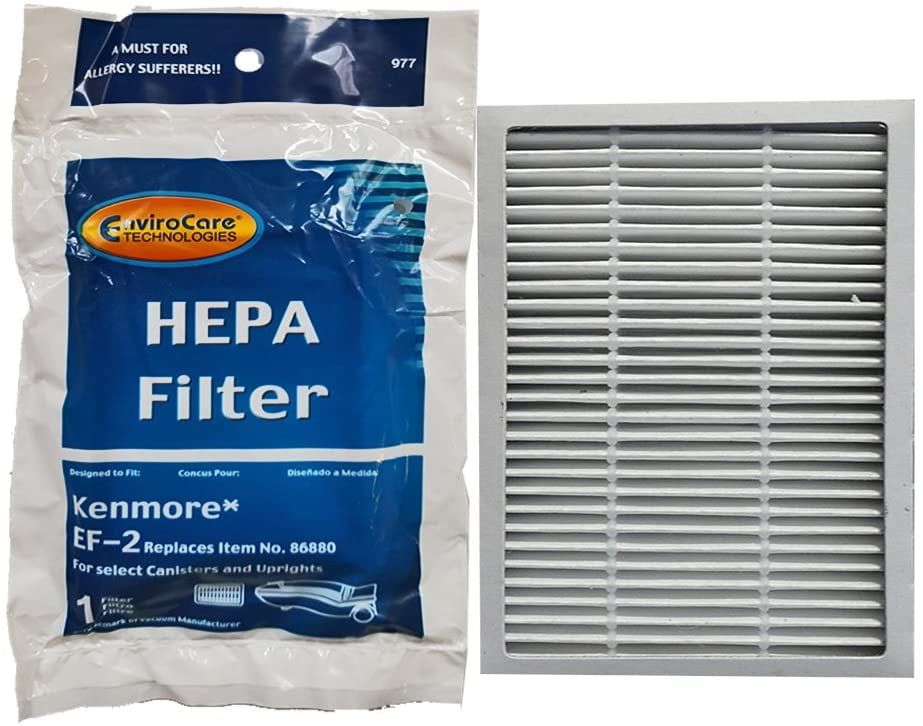 (2) Kenmore Progressive EF 2 Pleated Vacuum HEPA Filter, 86880 Sears Vacuum Cleaners, C38KBRM