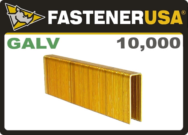 N17 1-1//2 Galv.16 Ga. 7//16 Crown Medium Crown Staples for All Med Staplers