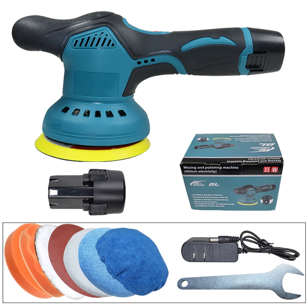 ZEFA 12V Cordless Car Polisher Lithium Battery 8Speed Adjustable Wireless Electric Polish Waxing Machine Car Beauty Auto Washing Tool