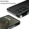 thumbnail image 3 of For Motorola Edge 2025 XT2519V Shockproof Hybrid Cell Phone Cover Case - MK Black, 3 of 6
