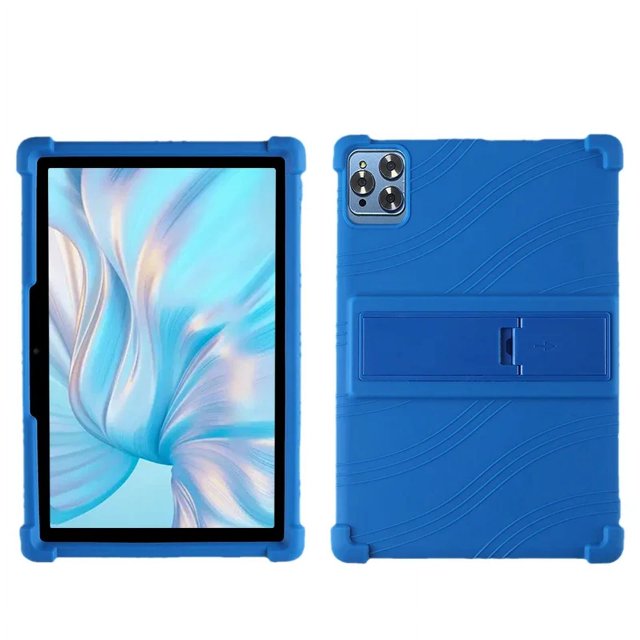 For DOOGEE First Tablet T10 10.1 Inch Tablet protective case Thickened anti-falling and anti-collision silicone protective case Blue For DOOGEE