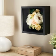 10” x 10” Black Extra Deep Shadow Box by Studio Décor - Memory Box Display Case for Keepsakes - Mementos - and Memorabilia - 1 Pack