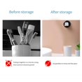 thumbnail image 3 of Soporte Multiusos Para Cepillos De Dientes, Estante De Almacenamiento Para Cepillos De Dientes, Sin Perforaciones, Fácil De Instalar, Colgador De Pared Con Taza Para El Baño Del Hogar Vogacara HA027564-02, 3 of 7