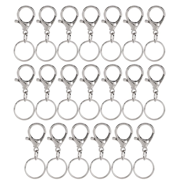 Swivel Lanyard Snap Hook, Zinc Alloy Key Chain Clip, Handbag For Key Chain Lanyard Zipper Handle 21x35mm Big Clip With 22mm Inner Diameter Key Ring