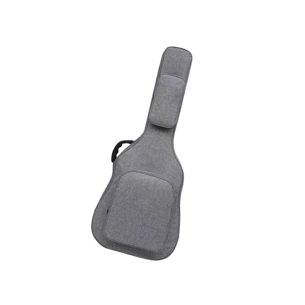 Injueey Acoustic Guitar Bag with Pockets Backpack Shoulder Adjustable Strap for Bass Almacenamiento y organización del hogar Gris 44x14x108cm