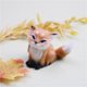 thumbnail image 1 of Mini animales duros, modelo de simulación de piel real, zorro, conejo, utilería de Popular, artesanía, decoración de escritorio para el hogar, juguete, regalo Fivean Peluches, 1 of 2