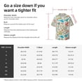 thumbnail image 5 of Pofeuu Wild Sea Life Print Mens Casual Short Sleeve Shirts Beach Summer Spread Collar Pocket Tops Men's Casual Short-sleeved Shirt-4X-Large, 5 of 5