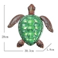 thumbnail image 2 of Estatua De Tortuga Para Colgar En La Pared, Decoración De Pared Con Tema De Vida Marina De Metal Para Baño, Jardín, Piscina, 2 of 7