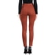 thumbnail image 3 of FALDAS CURVAS Leggings de Ante Sintético para Mujeres, Cintura Alta, Pantalones Ajustados, Talla XS, Marrón Rojo, 3 of 5