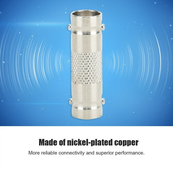 Female Connector Bnc Connector Nickel Plated Copper Connec 10pcs Nickel Plated Copper 50 Ohms Impedance BNC Female To BNC Female Adapter Connector