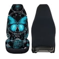 thumbnail image 6 of FOR U DESIGNS Butterfly Dreamcatcher Blue Print 2 Pieces Car Front Seat Cover Elastic Bucket Seat Cover Scratch-Resistant Universal Auto Front Seats Protector Fits for Vehicle SUV Sedan, 6 of 7