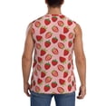 thumbnail image 4 of Daiia Strawberries Printed Men's Tank Tops,Casual Soft Sleeveless Gym Muscle Shirts Bodybuilding Tee-XX-Large, 4 of 8