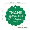 thumbnail image 6 of Inkdotpot Pack Of 100 Real Silver Foil Paper Tags Thank You For Celebrating With Us Bridal Shower-Baby Shower-Retirement-Wedding-Birthday Favor Hang Tags, 6 of 7