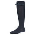 thumbnail image 3 of SlimMe  Ribbed Bow Knee-High Socks - Girls - Female, 6, Navy, 3 of 6