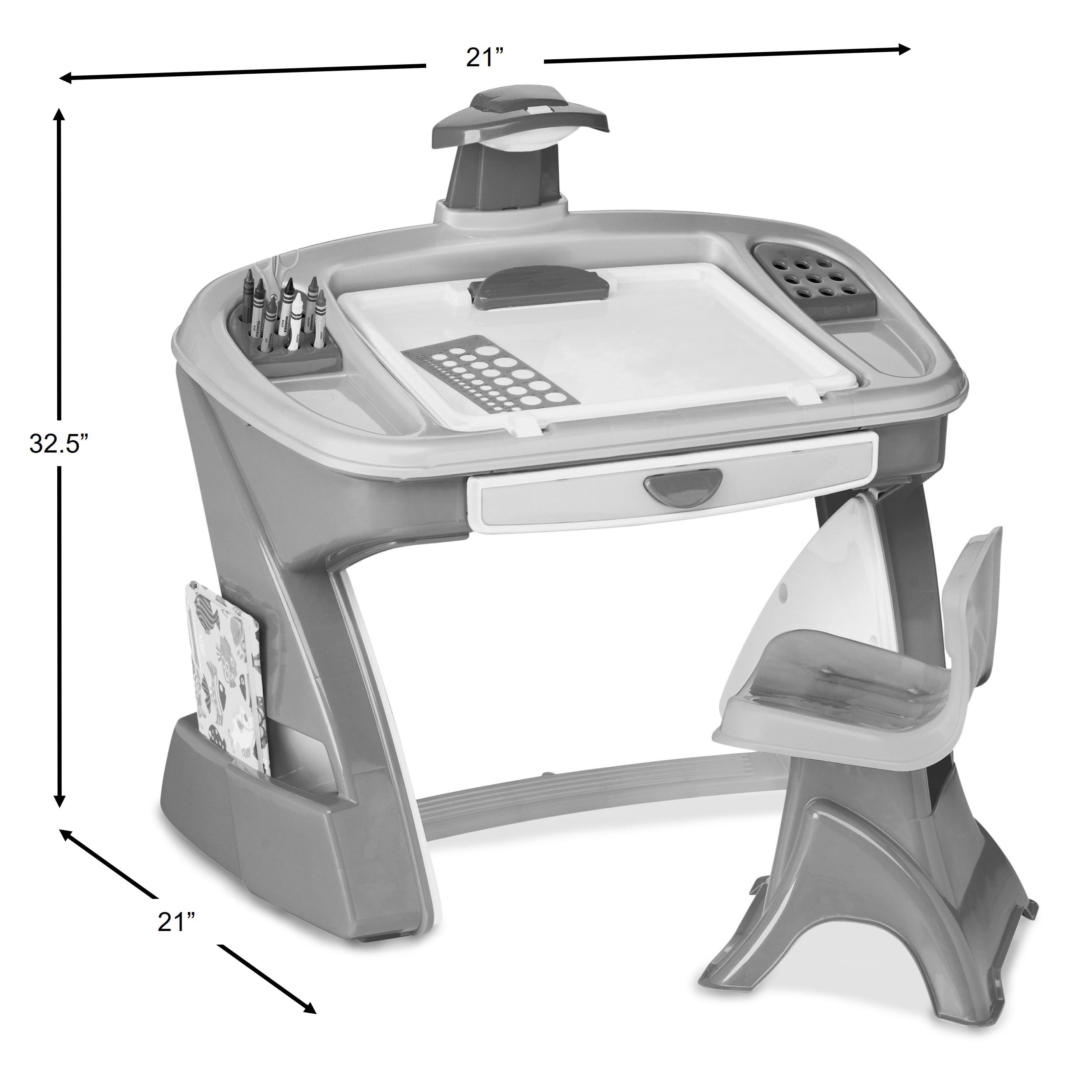 American Plastic Toys Art Creativity Desk and Easel Set for Kids