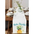 thumbnail image 2 of Summer Pineapple Burlap Cotton Table Runner 13x48 Inches Long, Watercolor Modern Art Tropical Fruit Farmhouse Table Runners, Outdoor Dining Tablecloths Decor for Baby Shower/Party/Wedding, 2 of 6